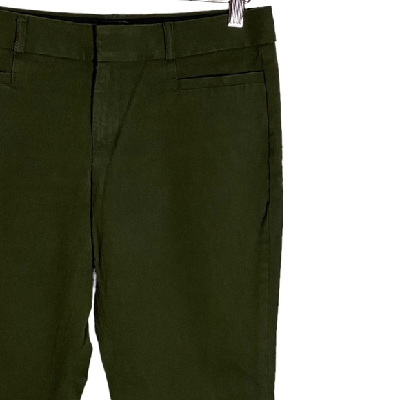 Banana Republic Dark Olive Green Sloan Pant Mid Rise Career Trousers 2 Petite 2P - Picture 7 of 16